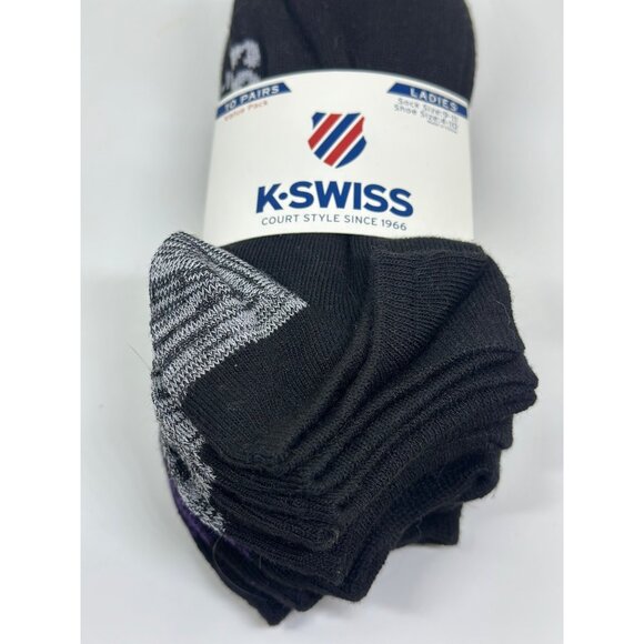 NEW K-Swiss 10-Pair Low Cut Socks Women's 9-11 Athletic Casualwear Shoe 4-10 - Picture 3 of 5
